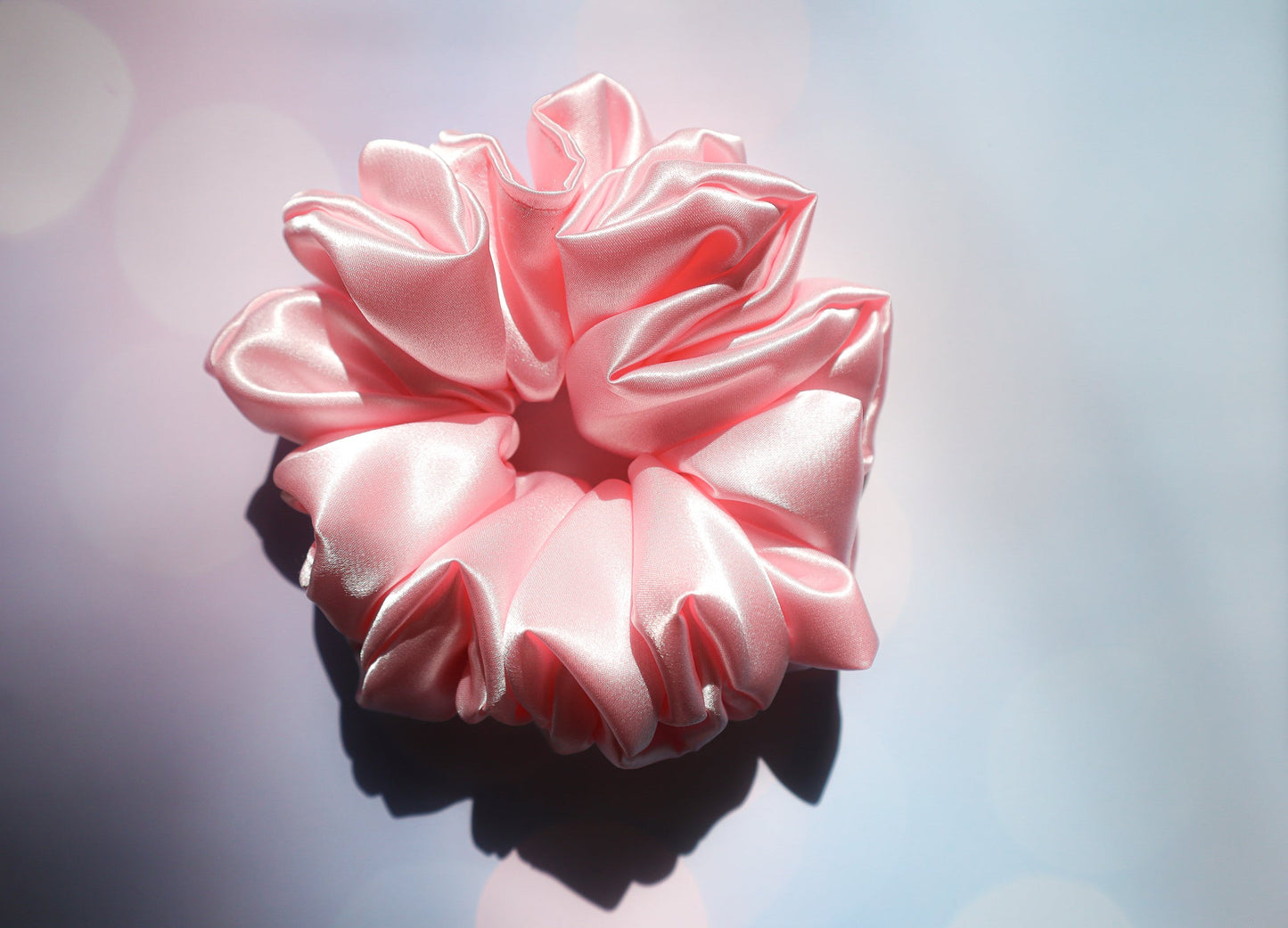 Aspen Oversized Scrunchie • Pastel Pink Satin ♡🌸