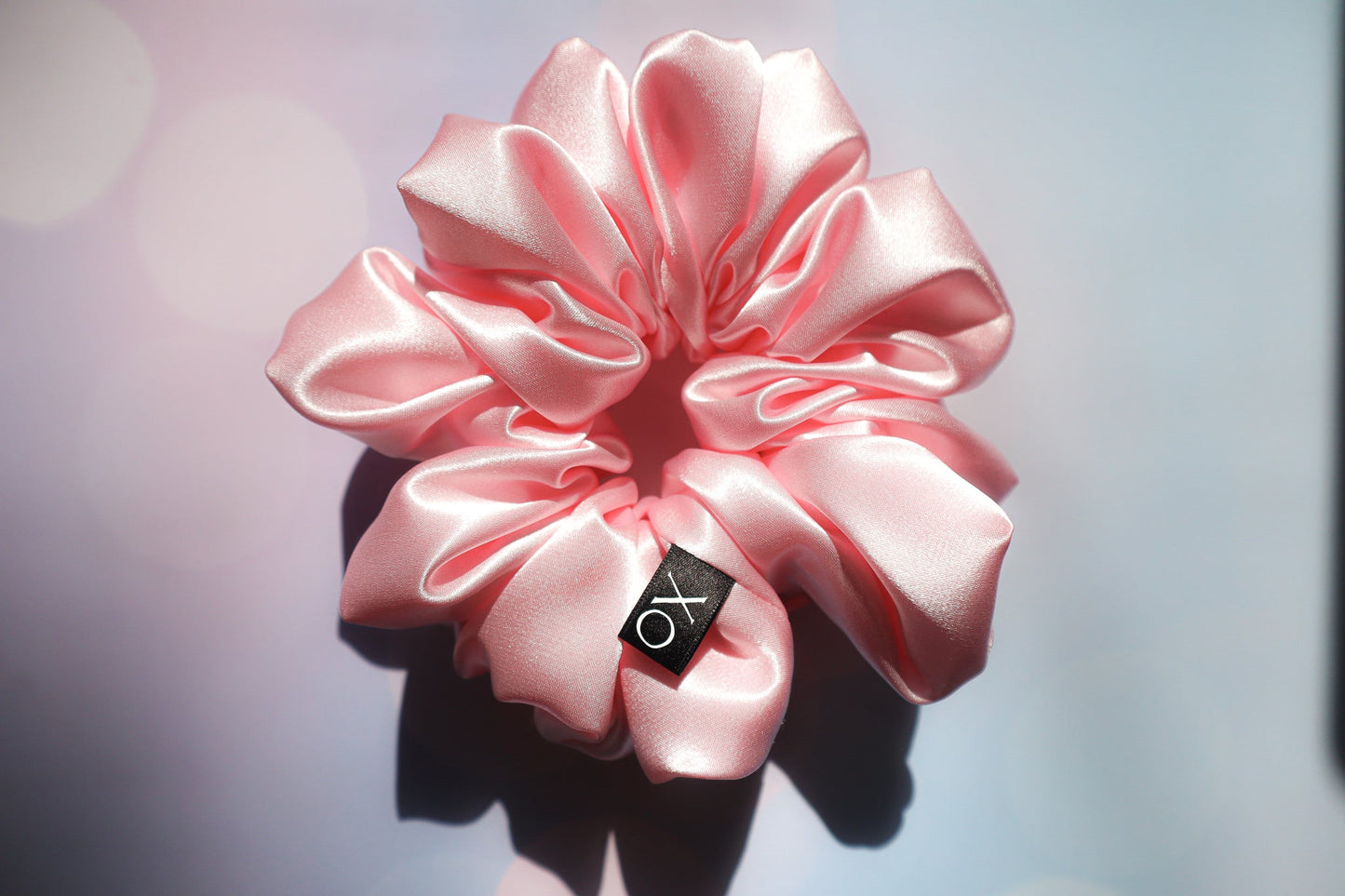 Aspen Oversized Scrunchie • Pastel Pink Satin ♡🌸