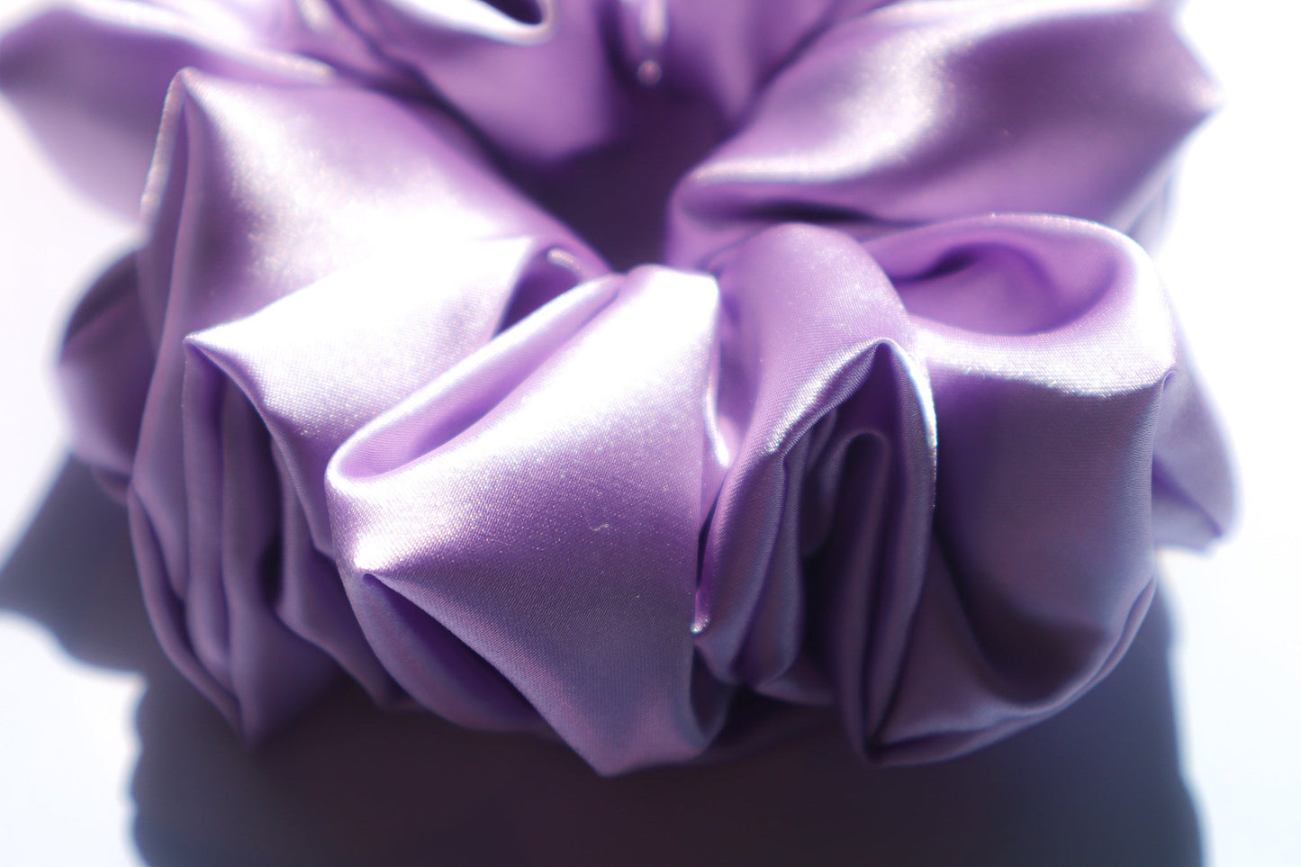 Chloe Oversized Scrunchie • Pastel Lilac Satin ♡💜
