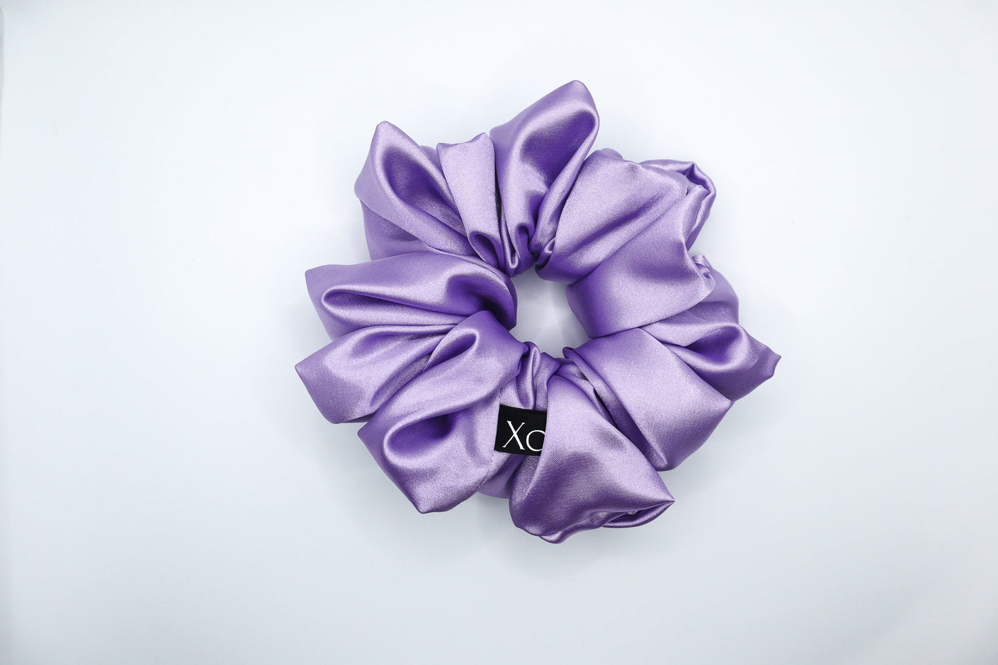 Chloe Oversized Scrunchie • Pastel Lilac Satin ♡💜