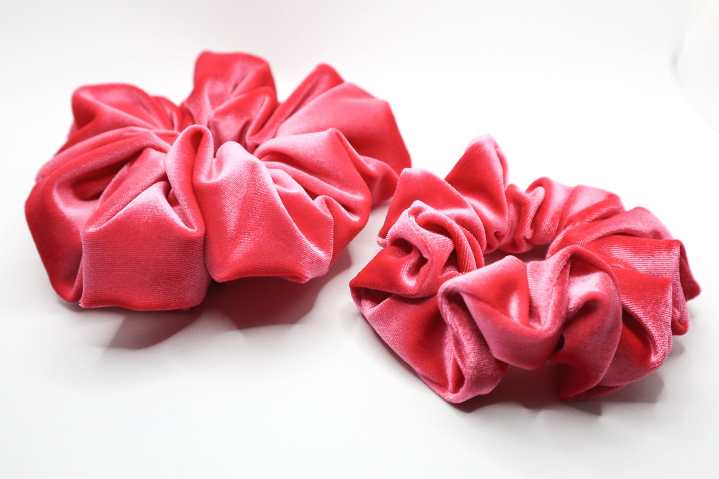 Hailey Velvet Scrunchie in Rose Pink • Oversized or Mini ♡🌸