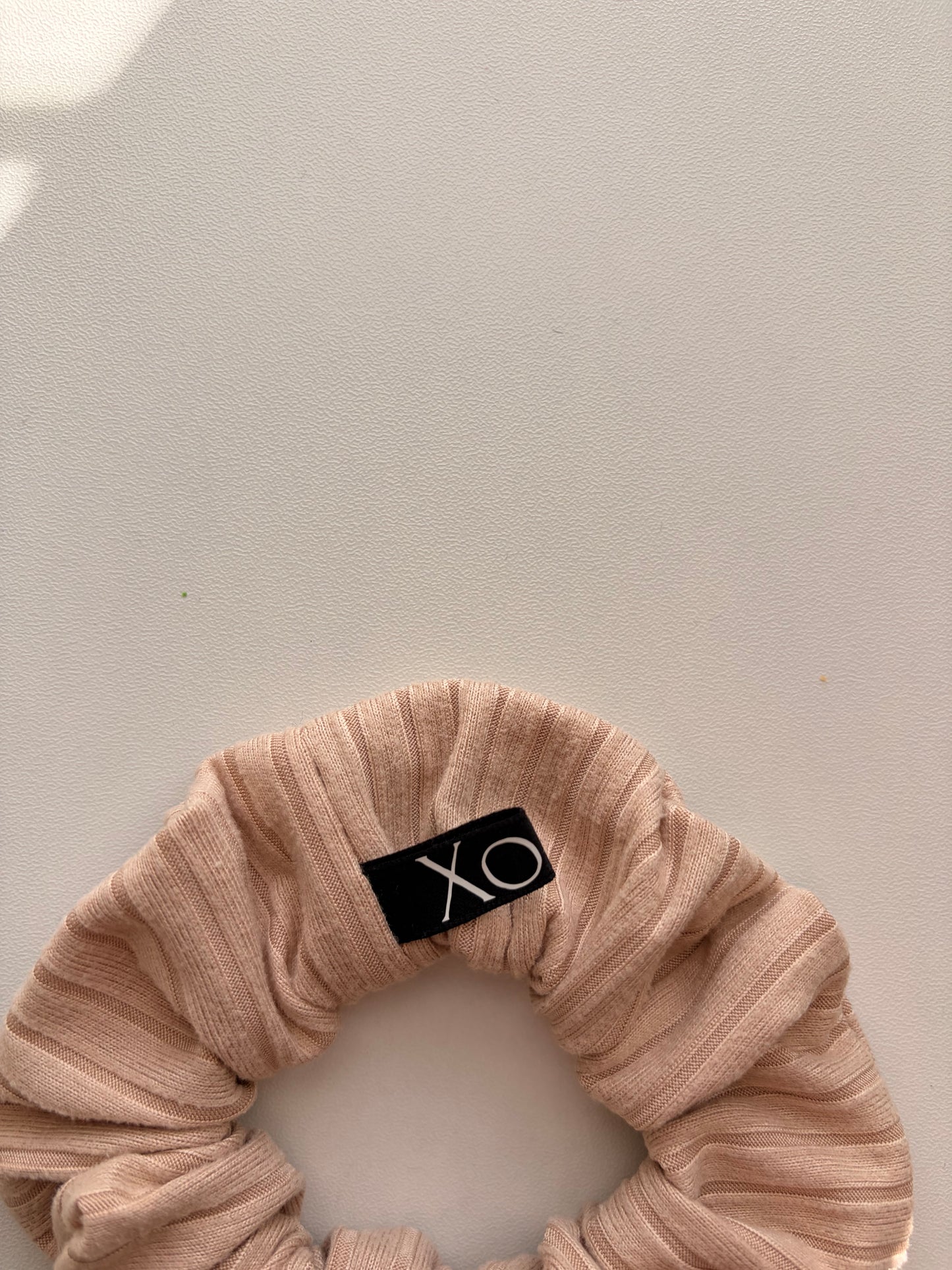 Willow • Oversized or Mini Sage & Beige Ribbed Knit Scrunchies Set of 2 🌿🥐✨