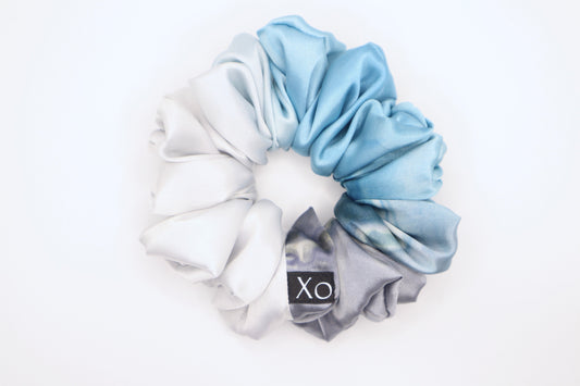 Storm Oversized Scrunchie • Multi Colored Satin ♡🌈
