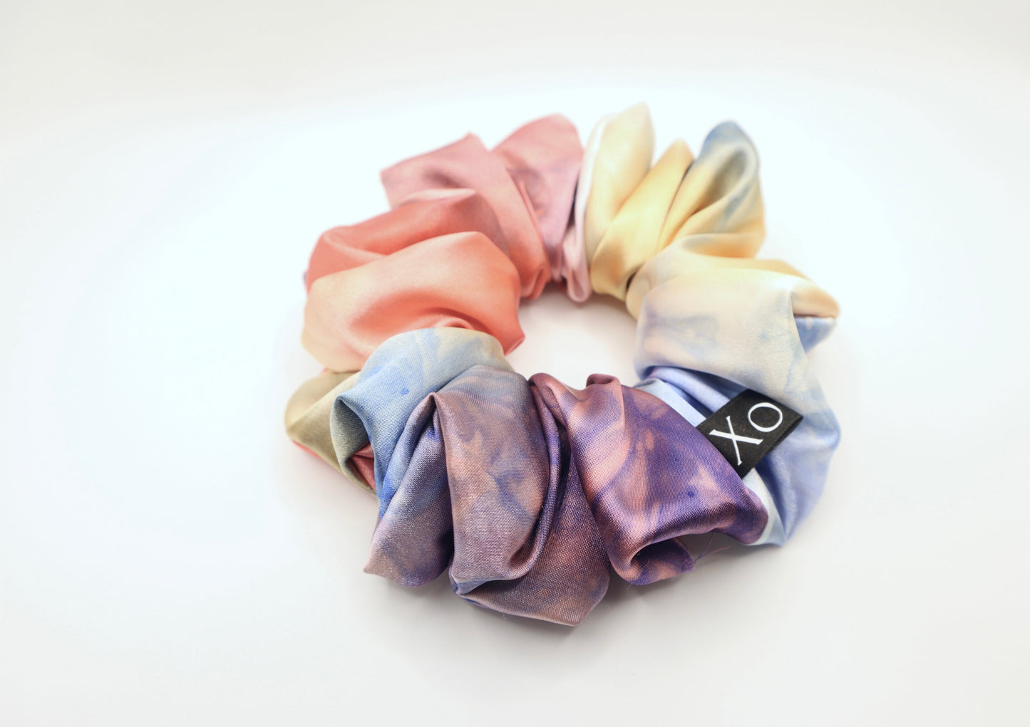 Sunset Oversized Scrunchie • Satin Tie Dye ♡🌅