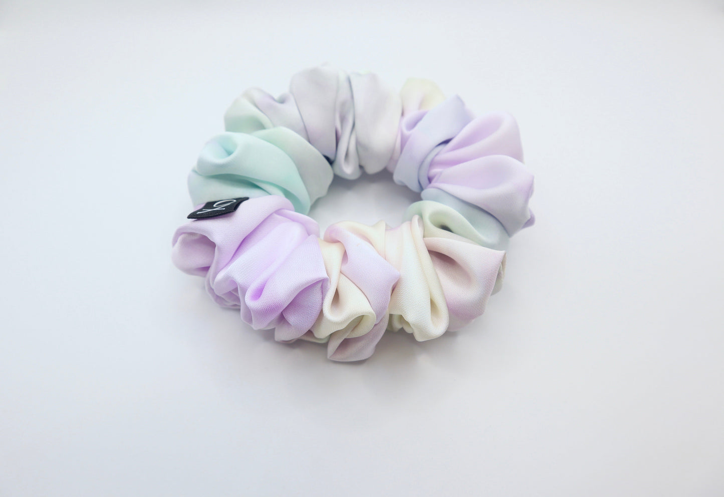 Sunrise Mini Scrunchie • Charmeuse Satin Multi Colored ♡🌞