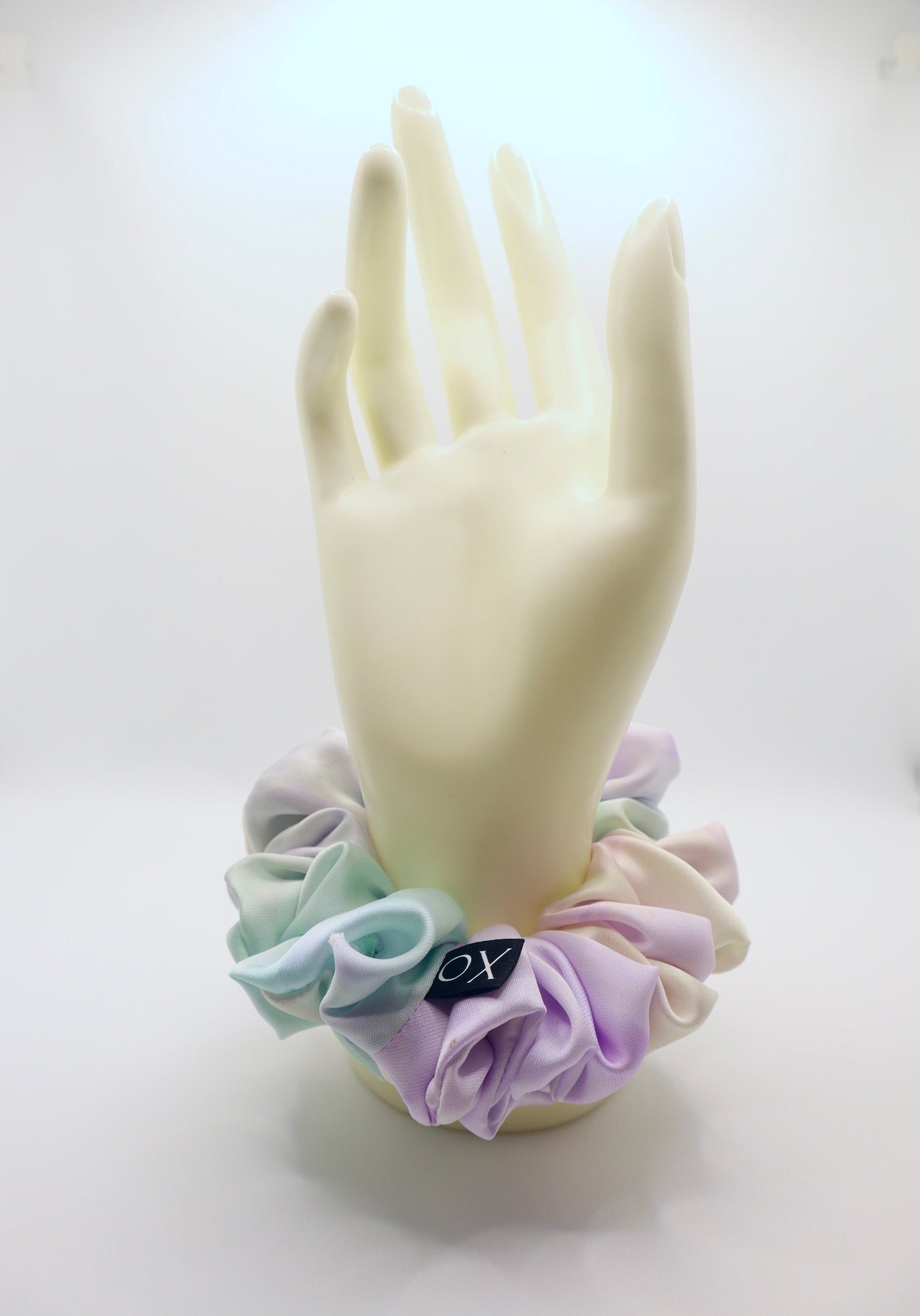 Sunrise Mini Scrunchie • Charmeuse Satin Multi Colored ♡🌞