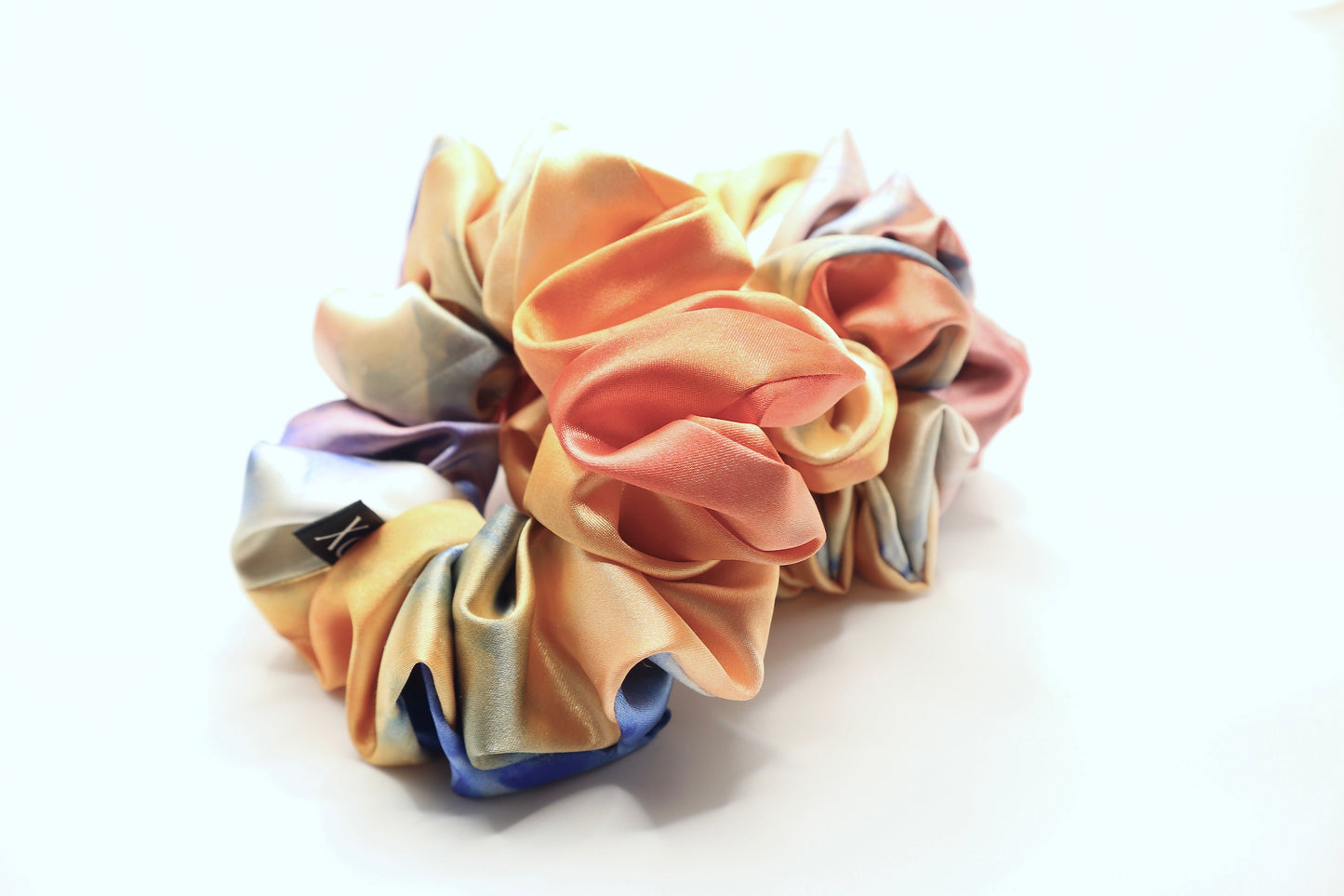 Sunset Oversized Scrunchie • Satin Tie Dye ♡🌅