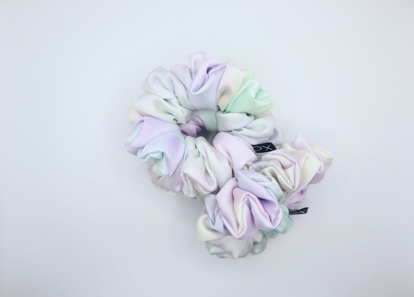 Sunrise Mini Scrunchie • Charmeuse Satin Multi Colored ♡🌞