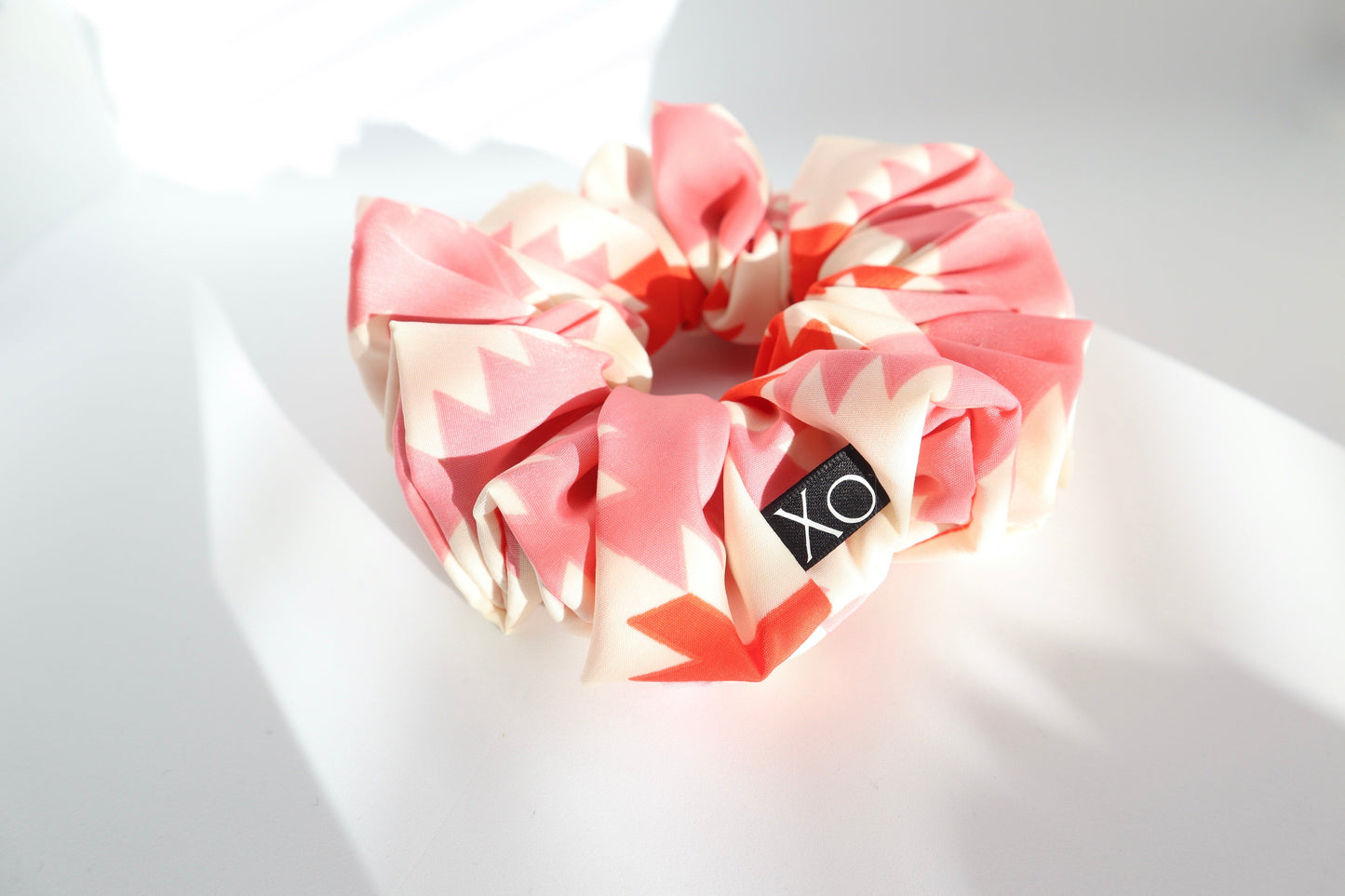 Tribal Aztec Oversized Scrunchie • Peachskin Bold Print ♡🏜️