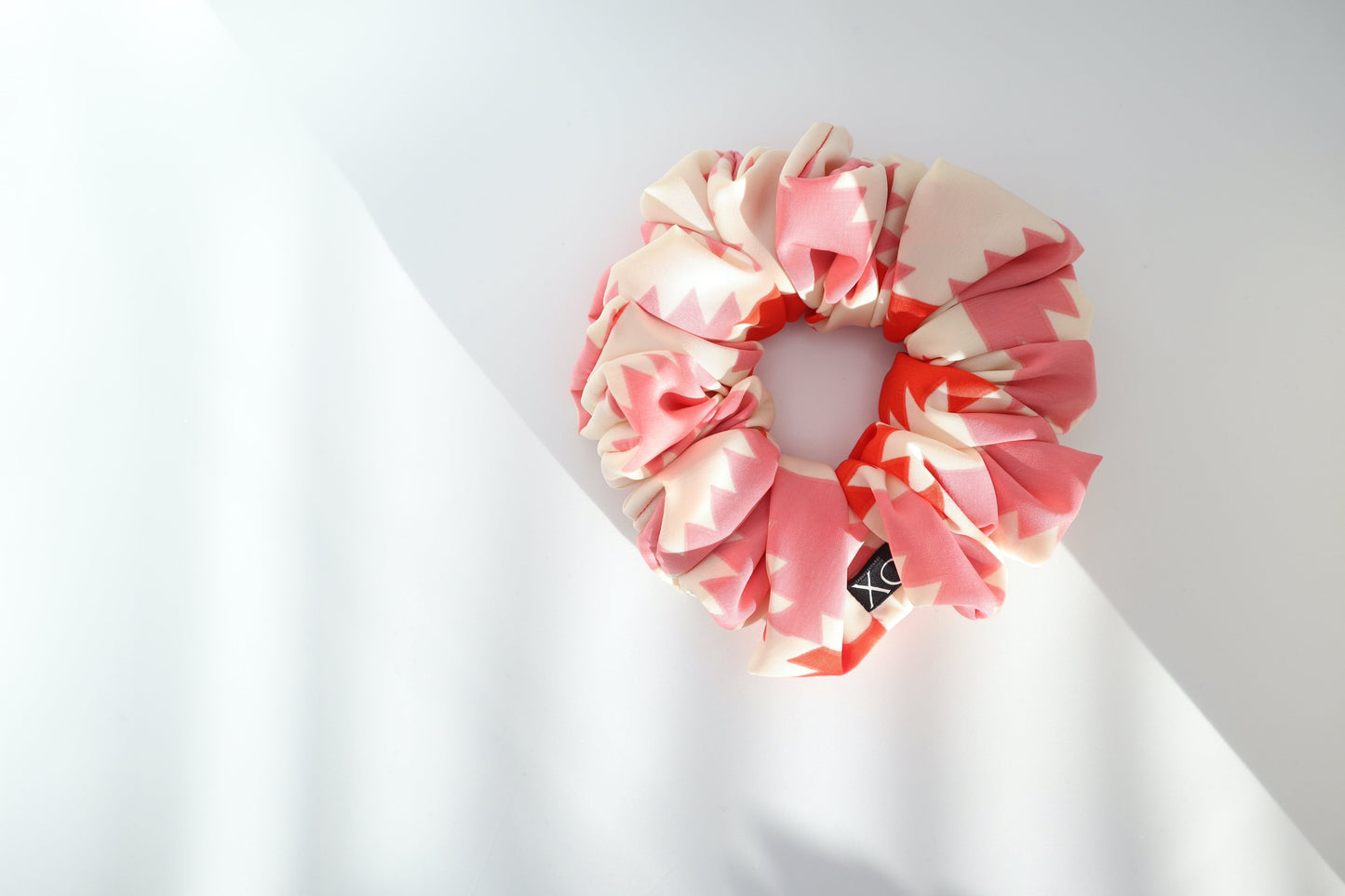 Tribal Aztec Oversized Scrunchie • Peachskin Bold Print ♡🏜️