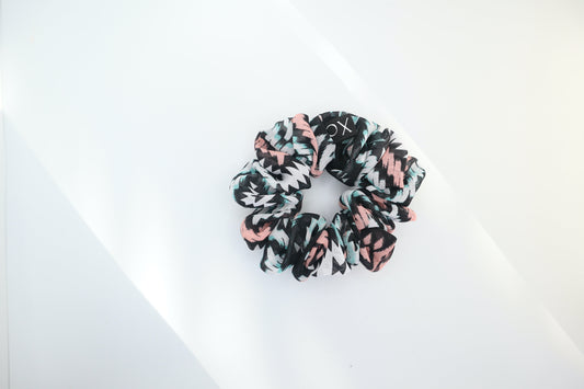 Nova Mini Scrunchie • Multicolor Aztec Charmeuse Satin ♡🏜️