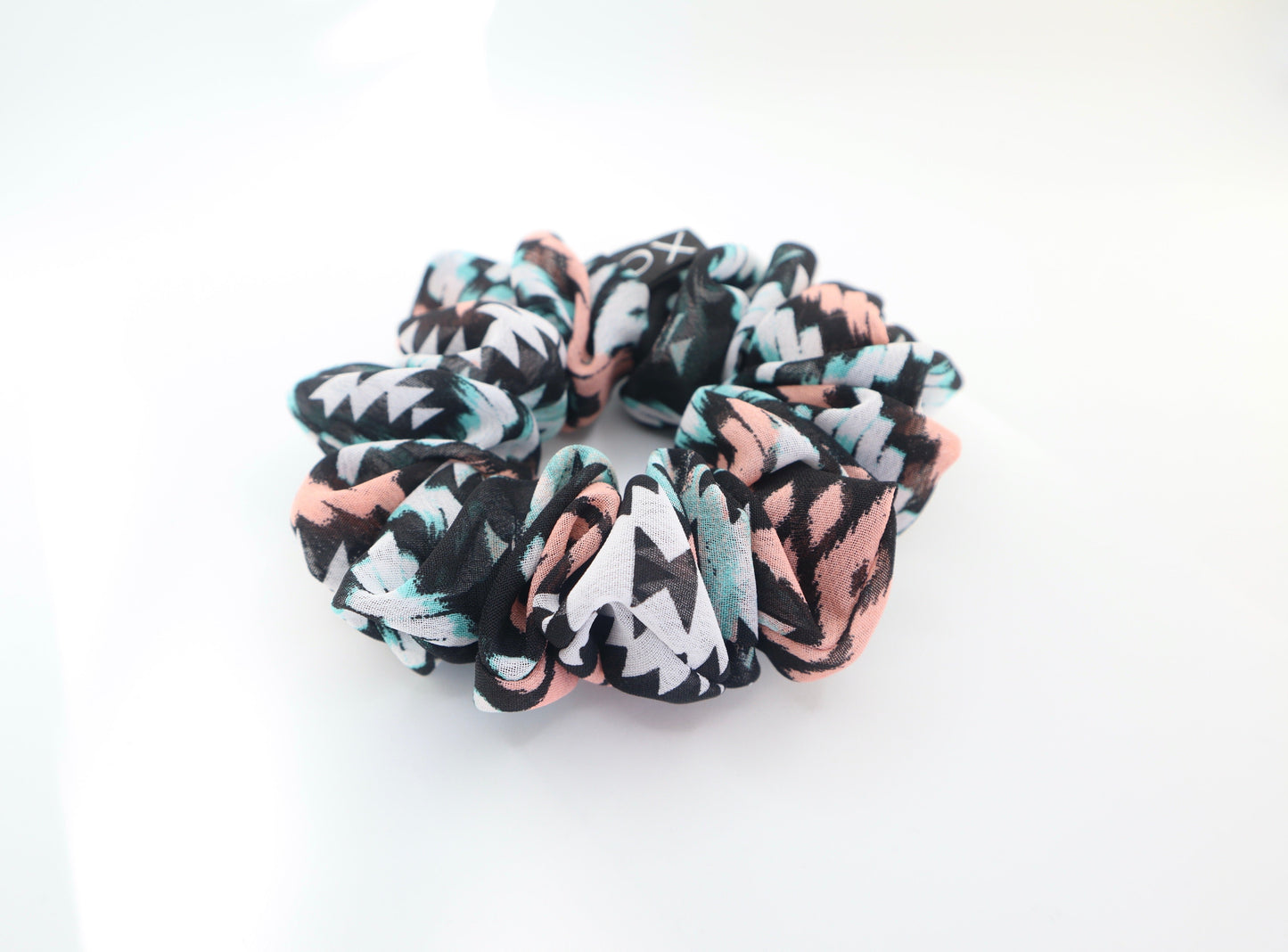 Nova Mini Scrunchie • Multicolor Aztec Charmeuse Satin ♡🏜️