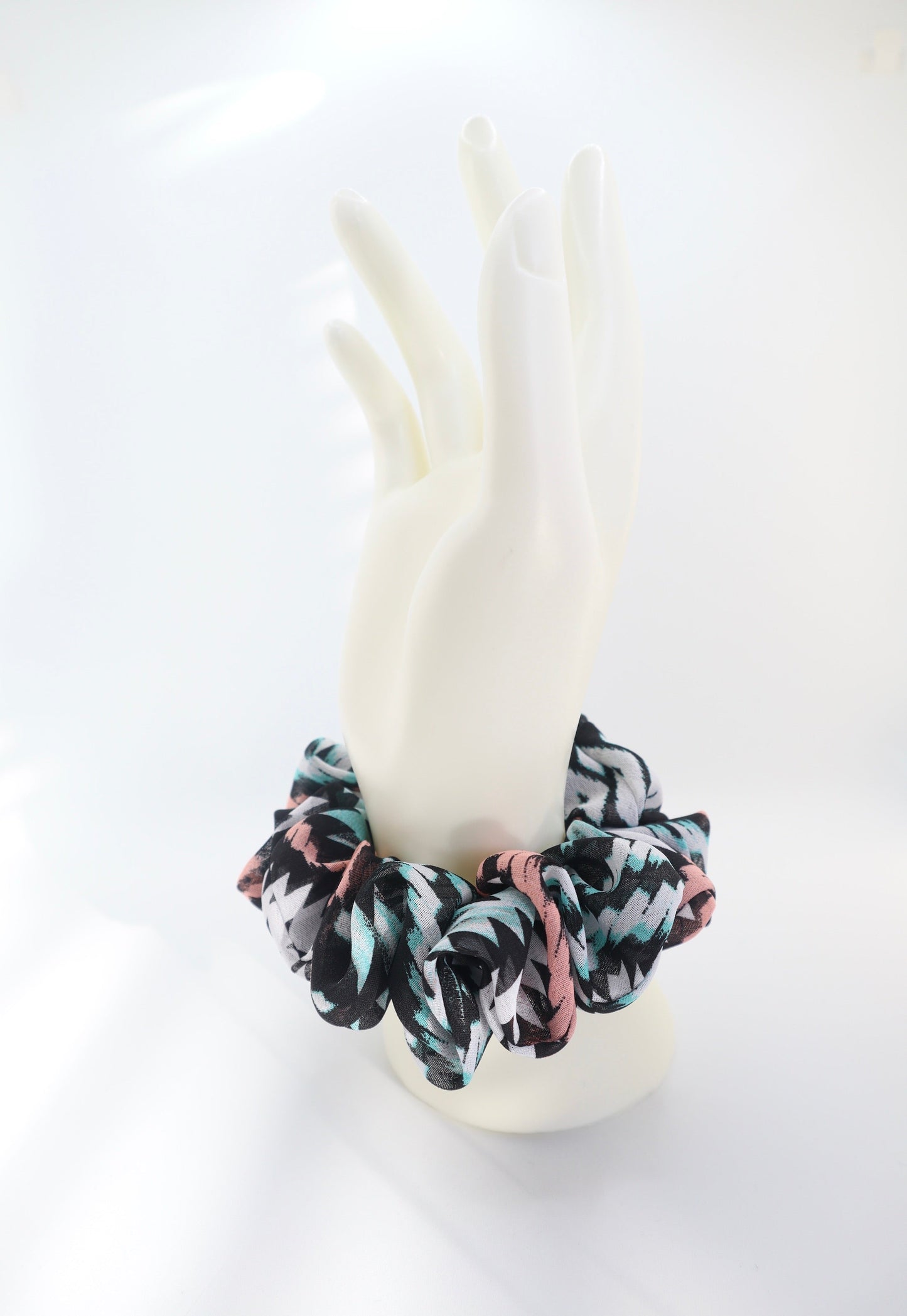 Nova Mini Scrunchie • Multicolor Aztec Charmeuse Satin ♡🏜️