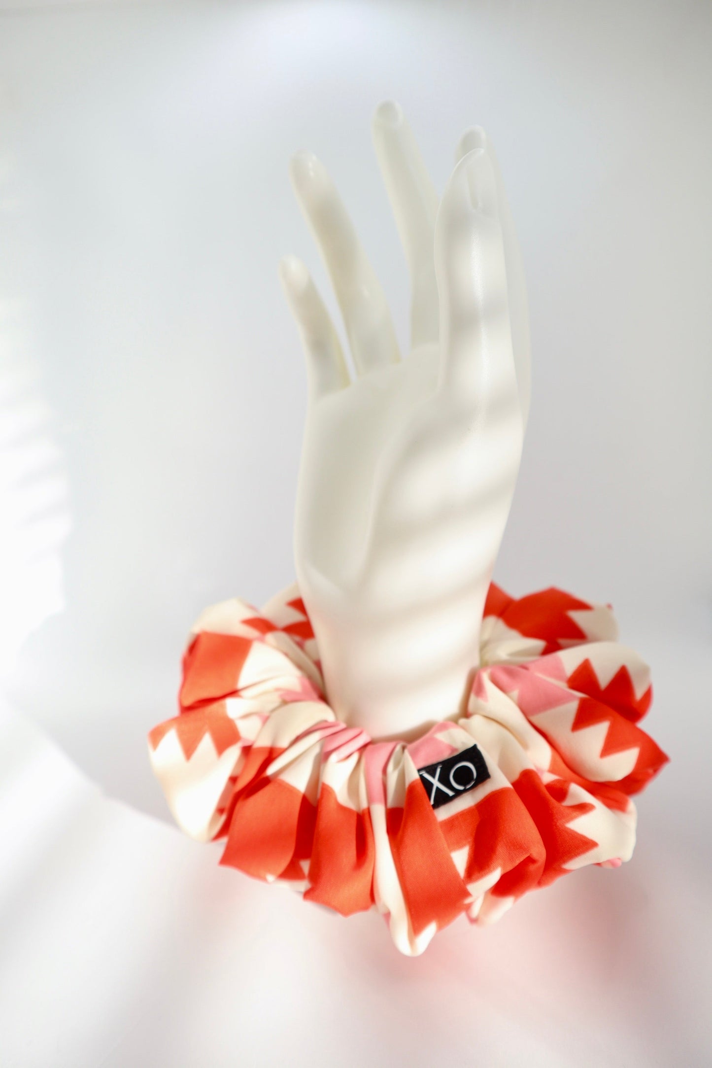 Tribal Aztec Oversized Scrunchie • Peachskin Bold Print ♡🏜️