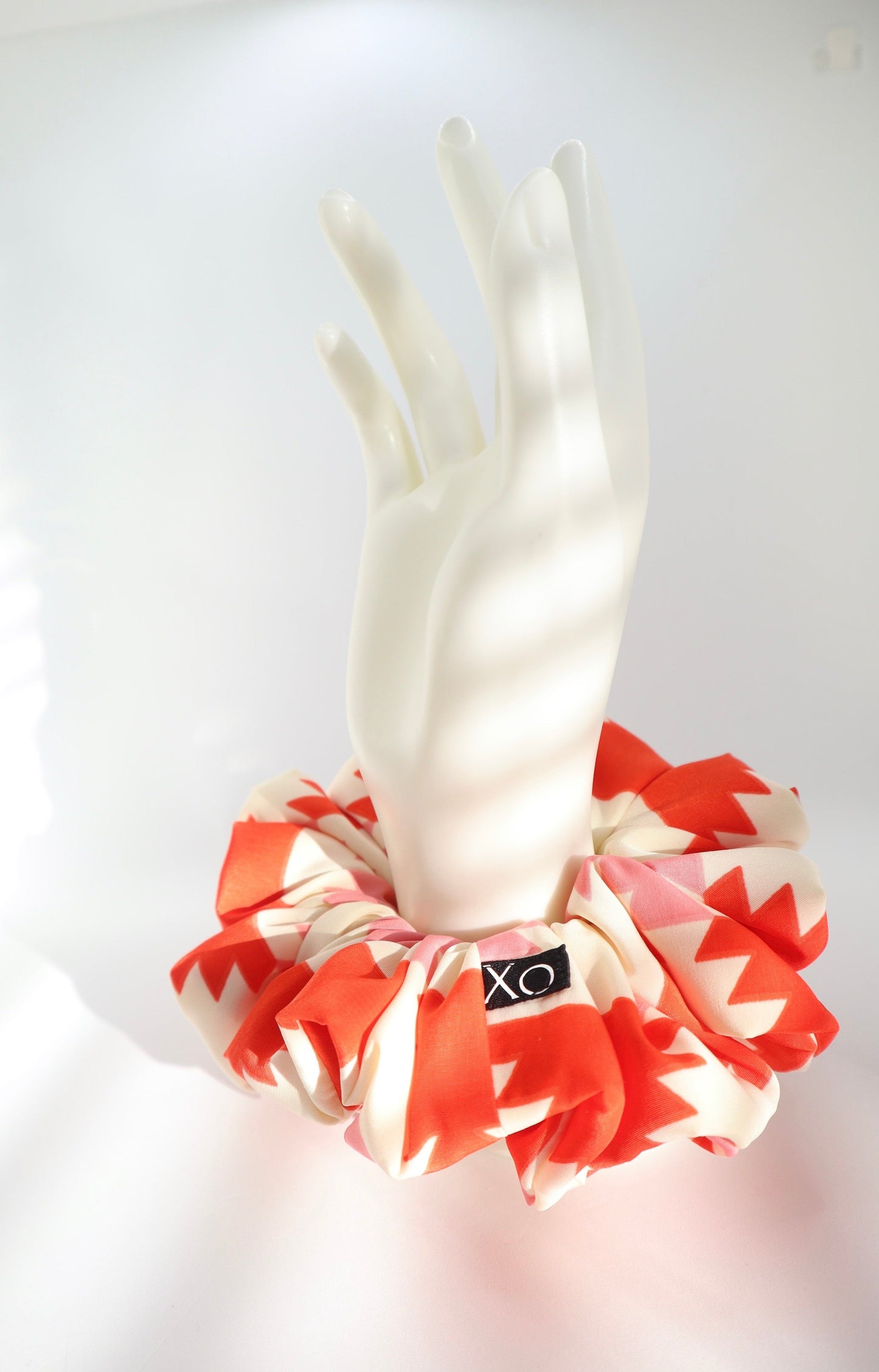 Tribal Aztec Oversized Scrunchie • Peachskin Bold Print ♡🏜️