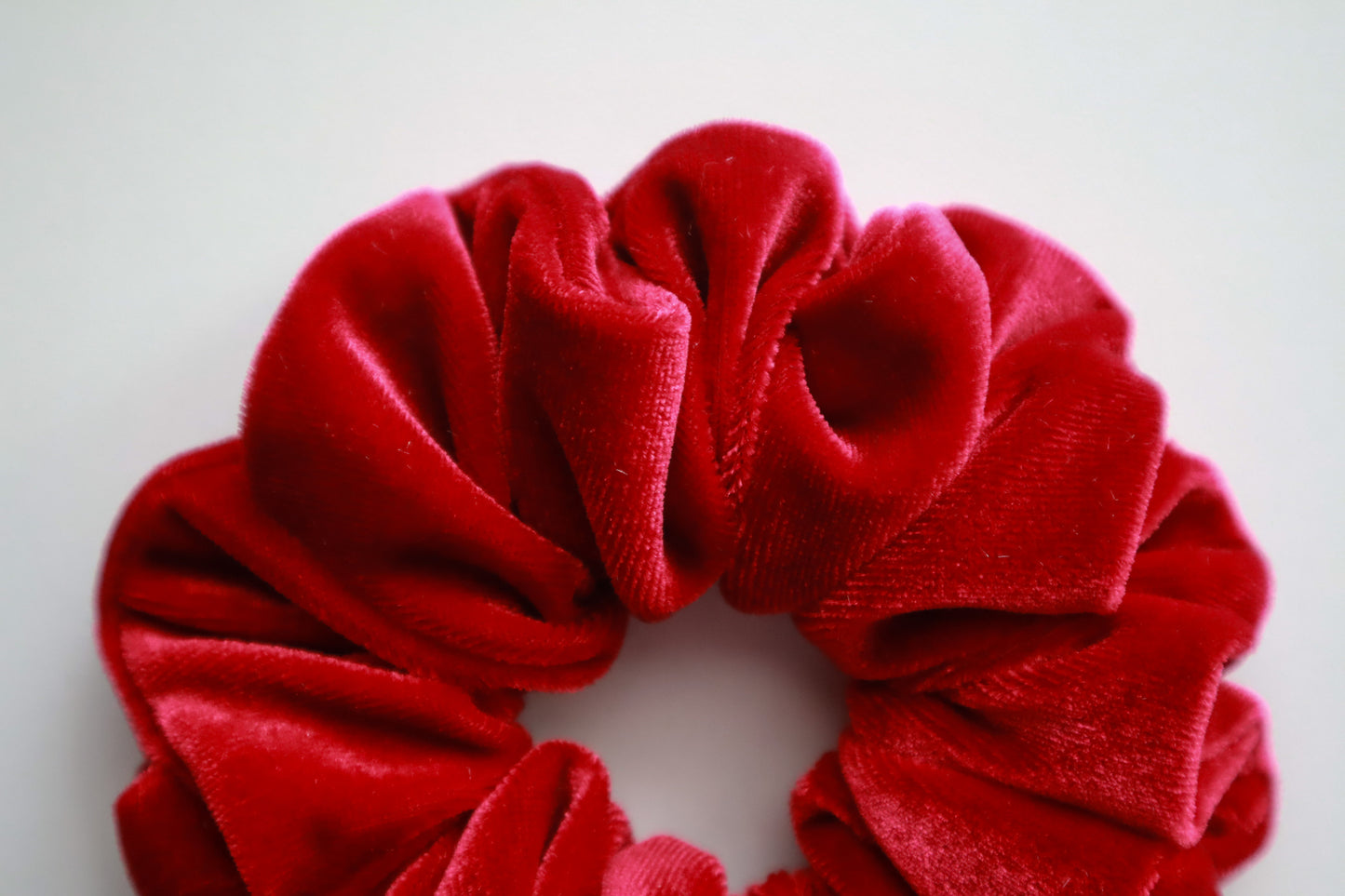 Scarlett – Burgundy Velvet Scrunchie • Velvet Noir Collection ♡❤️