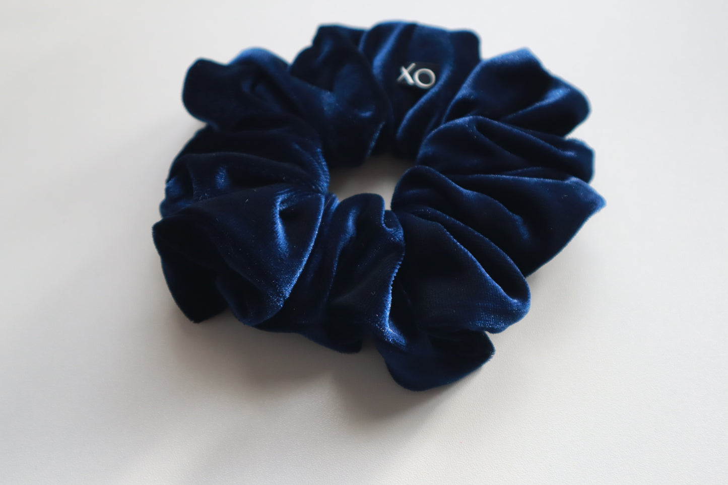 Navy – Navy Blue Velvet Scrunchie • Oversized or Mini ♡🖤