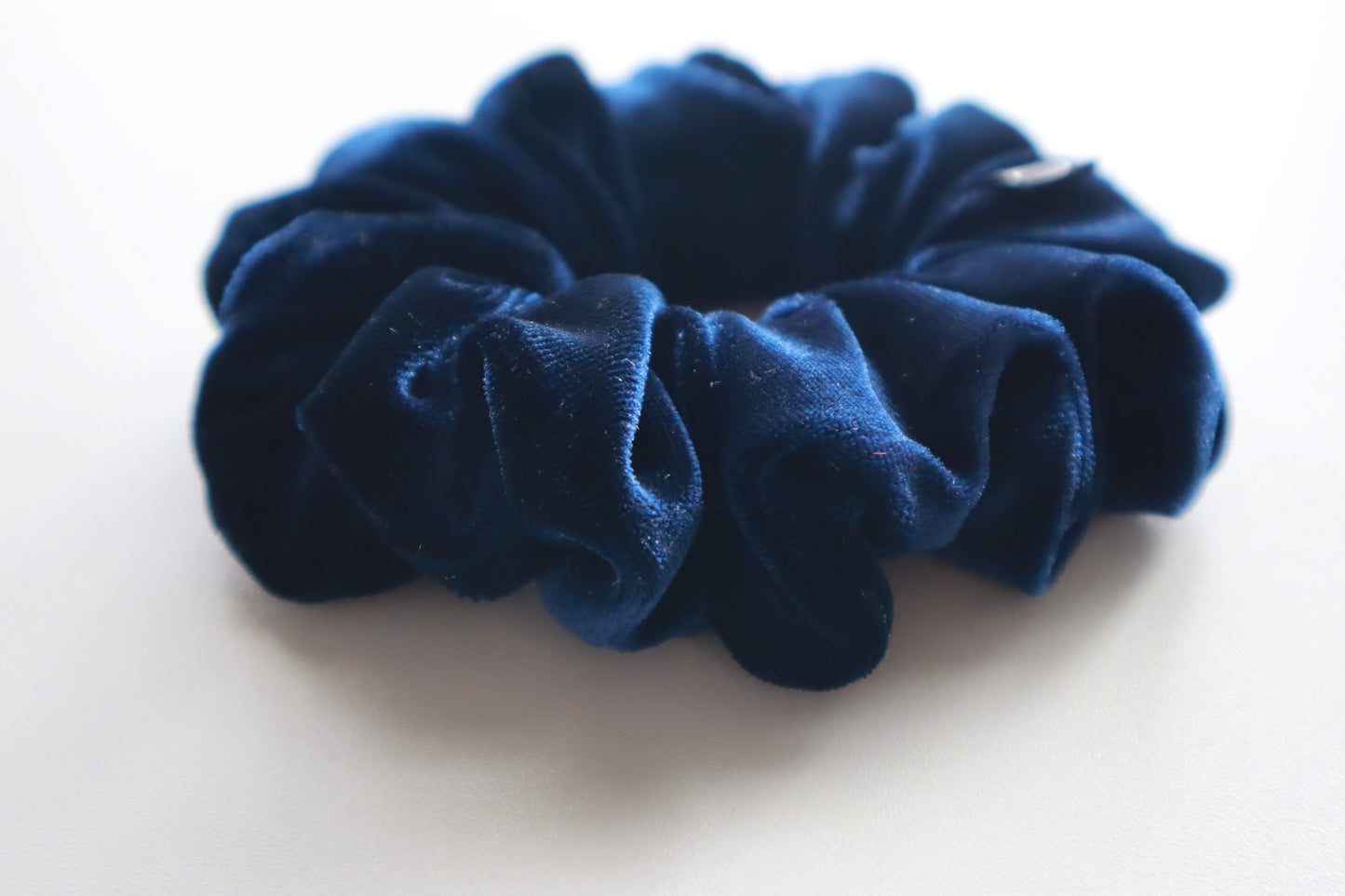 Navy – Navy Blue Velvet Scrunchie • Oversized or Mini ♡🖤