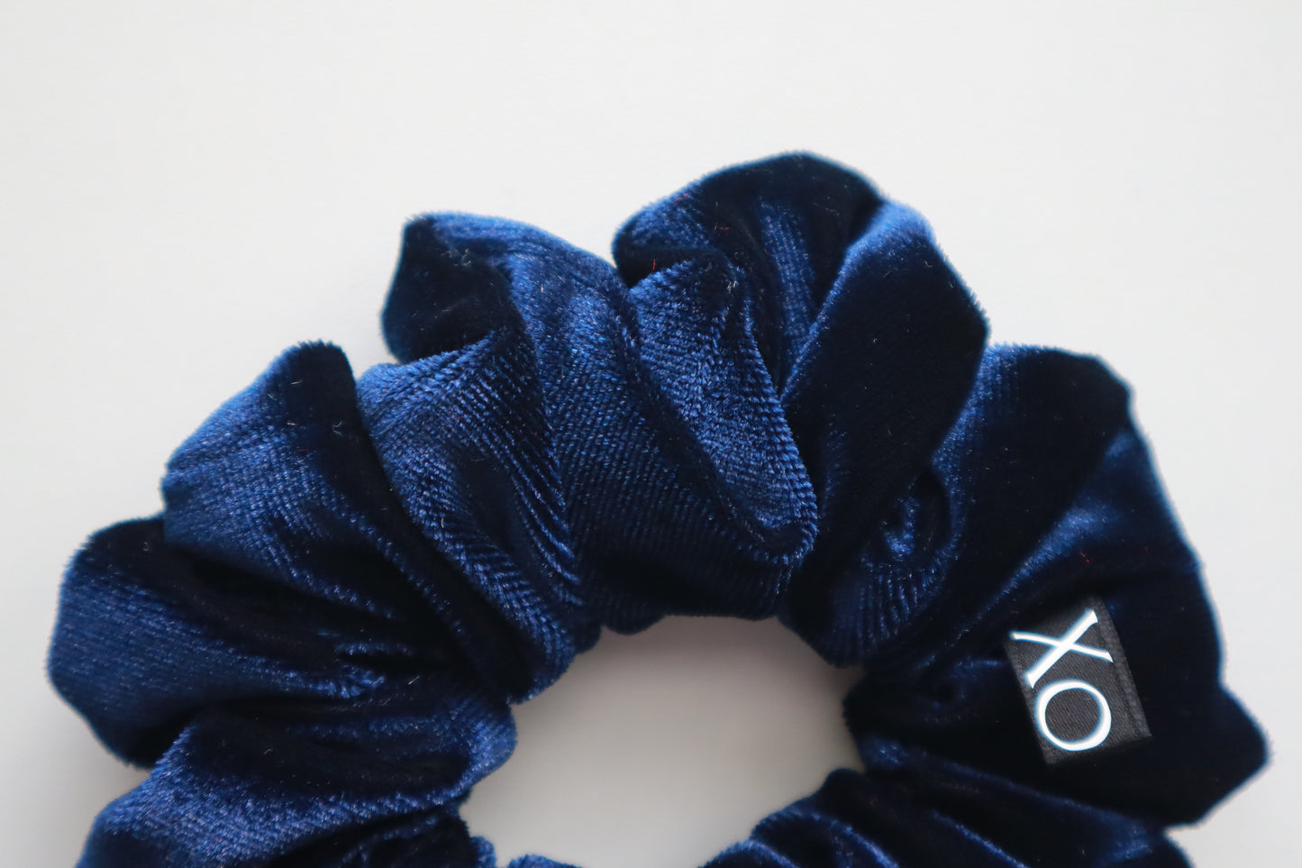 Navy – Navy Blue Velvet Scrunchie • Oversized or Mini ♡🖤