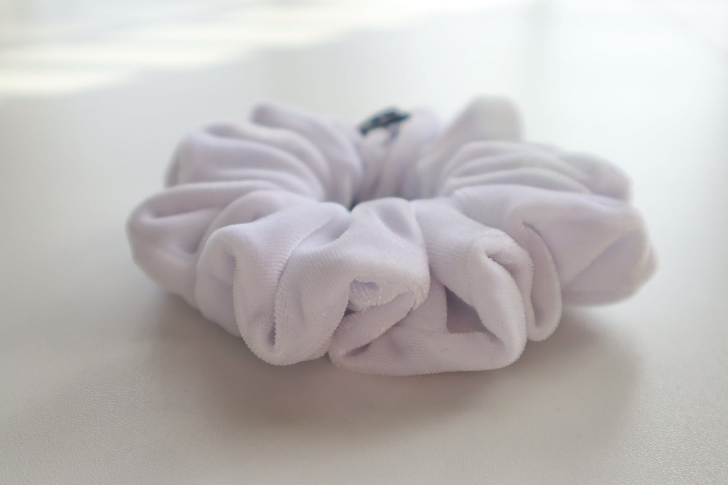 Bianca – White Velvet Scrunchie • Oversized or Mini Size • Velvet Noir Collection ♡🤍