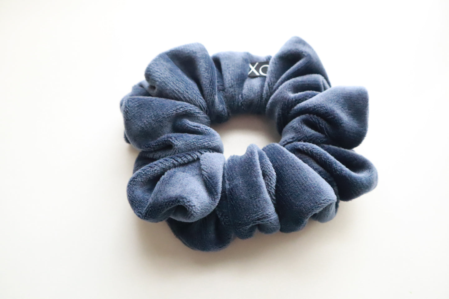 Sloane Stretch Velvet Scrunchie • Slate Blue Oversized & Mini ♡💙